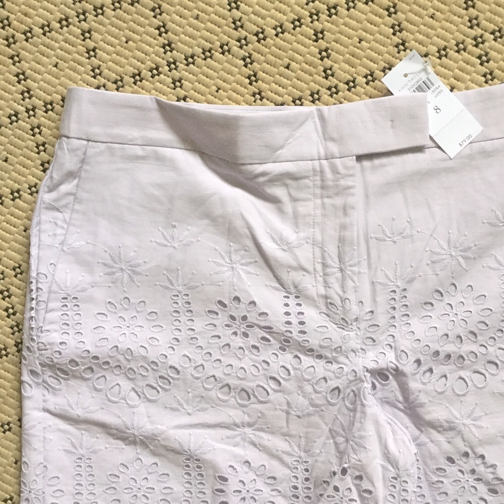 🆕 Ann Taylor Exquisite Light Lavender Eyelet Shorts 💜☀️🌸 - Picture 4 of 8
